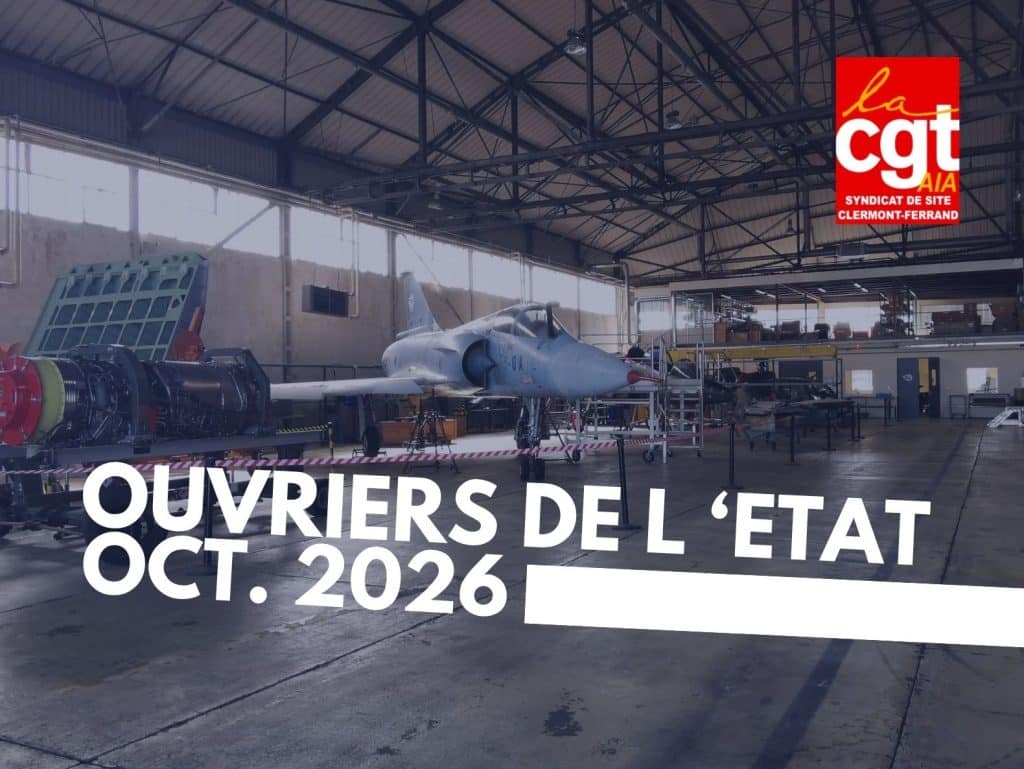 MIRAGE OUVRIER D ETAT AIA CF CGT